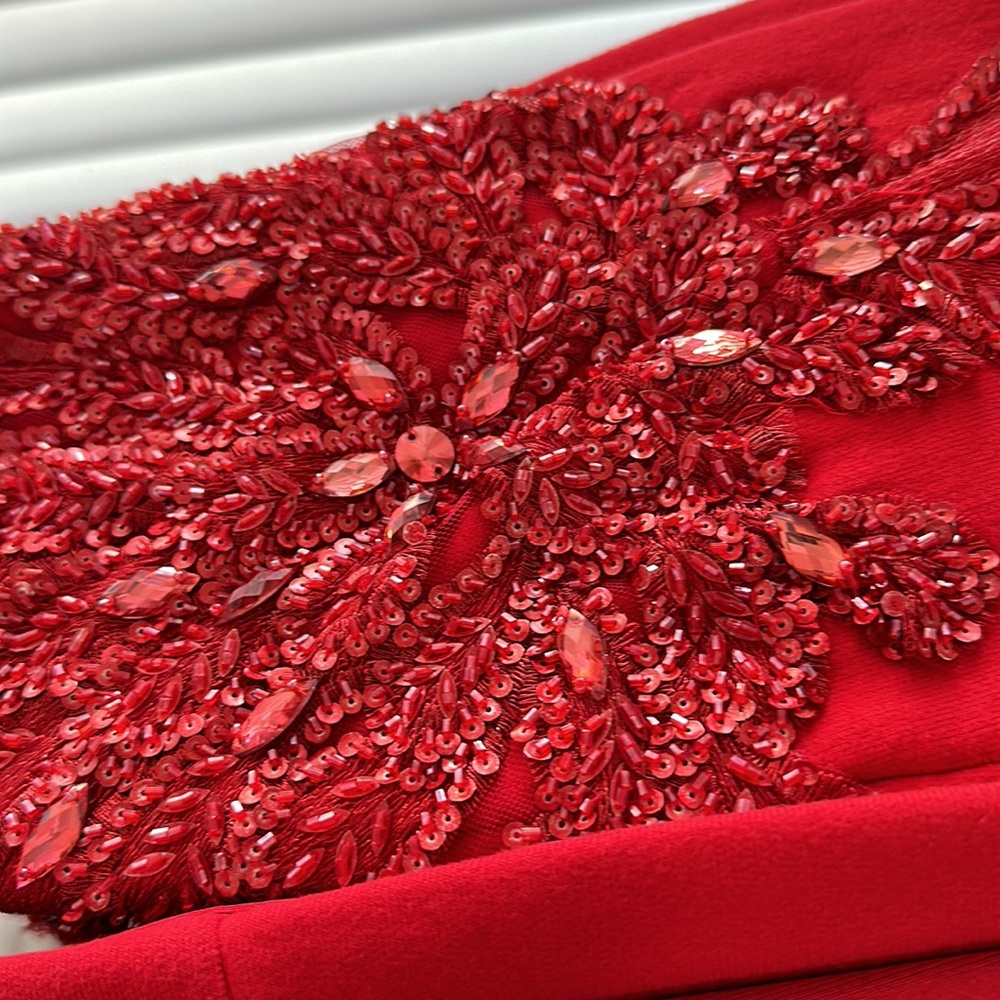 Sexy Red Custom Jogger Set W/Detail Size Small - image 3